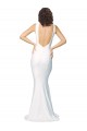 Purchase Long Sleeveless High Neck Sheath Stretch Crepe Evening Dress Canada