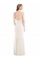 Purchase Long Sleeveless Halter Neck Trumpet Stretch Crepe Low Back Semi Formal Evening Dress Canada