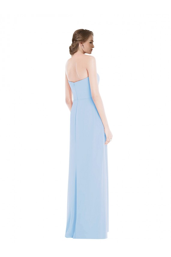 Purchase Long Sleeveless Sweetheart A-Line Soft Chiffon Evening Maxi Dress Canada