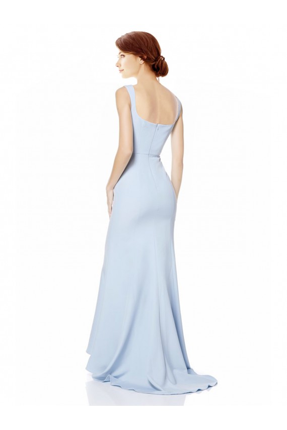 Purchase Long Sleeveless Spaghetti Straps Mermaid Stretch Crepe Bridal Party Dress Canada