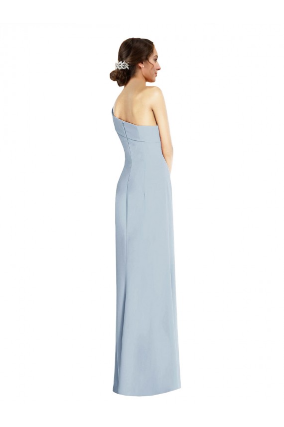 Purchase Long Sleeveless Off the Shoulder Trumpet Stretch Crepe Evening Dress Canada