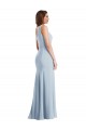 Purchase Long Sleeveless One Shoulder Trumpet Stretch Crepe Evening Dress Canada