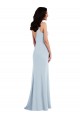 Purchase Long Sleeveless Spaghetti Straps Trumpet Stretch Crepe Maxi Evening Dress Canada