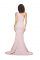 Purchase Sweep Train Sleeveless One Shoulder Sheath Stretch Crepe Mauve Semi Formal Evening Dress Canada