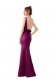 Purchase Long Sleeveless Bateau Neck Sheath Satin Sexy Evening Dress Canada