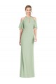 Purchase Long Cold Shoulder Halter Neck Mermaid Soft Chiffon Maxi Evening Dress Canada