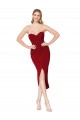 Purchase Knee Length Sleeveless Sweetheart Mermaid Stretch Crepe Sexy Evening Dress Canada