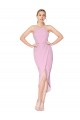 Purchase Knee Length Sleeveless Halter Neck Mermaid Stretch Crepe Evening Dress Canada