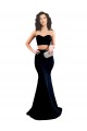 Purchase Long Sleeveless High Neck Mermaid Stretch Crepe Evening Gown Canada