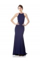 Purchase Long Sleeveless Halter Neck Mermaid Crepe Evening Dress Canada