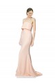 Purchase Long Sleeveless Strapless Mermaid Stretch Crepe Maxi Evening Dress Canada