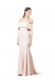 Purchase Long Sleeveless Off the Shoulder Mermaid Stretch Crepe Evening Gown Canada
