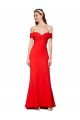Purchase Long Sleeveless Off the Shoulder Mermaid Stretch Crepe Wedding Guest Dress Canada