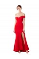 Purchase Long Sleeveless Off the Shoulder Mermaid Stretch Crepe Maxi Evening Dress Canada
