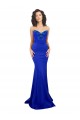 Purchase Long Sleeveless Sweetheart Mermaid Stretch Crepe Royal Blue Sexy Evening Dress Canada