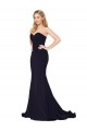 Purchase Sweep Train Sleeveless Sweetheart Mermaid Stretch Crepe Bridal Party Dress Canada