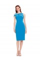 Purchase Cocktail Length Sleeveless Mermaid Stretch Crepe Evening Dress Canada
