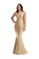 Purchase Long Sleeveless V-Neck Mermaid Silky Satin Plus Size Evening Dress Canada