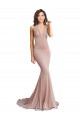 Purchase Long Sleeveless V-Neck Mermaid Spandex Low Back Sexy Evening Dress Canada
