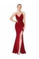 Purchase Long Sleeveless High Neck Mermaid Stretch Crepe Sexy Evening Dress Canada