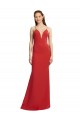 Purchase Long Sleeveless Spaghetti Straps Mermaid Stretch Crepe Evening Dress Canada