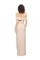 Purchase Long Sleeveless Off the Shoulder Mermaid Stretch Crepe Nude Evening Dress Canada