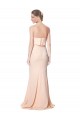 Purchase Long Sleeveless Strapless Mermaid Stretch Crepe Maxi Evening Dress Canada