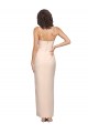 Purchase Long Sleeveless Strapless Sheath Stretch Crepe Semi Formal Evening Dress Canada