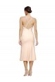 Purchase Midi Length Sleeveless V-Neck Sheath Stretch Crepe Evening Dress Canada