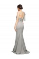 Purchase Sweep Train Sleeveless One Shoulder Mermaid Stretch Crepe & Tulle Low Back Evening Dress Canada