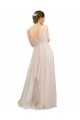 Purchase Long Sleeveless Scoop Neck A-Line Tulle Semi Formal Evening Dress Canada