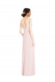 Purchase Long Sleeveless V-Neck A-Line Stretch Crepe Semi Formal Evening Dress Canada