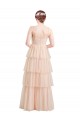 Purchase Long Sleeveless V-Neck A-Line Tulle Semi Formal Evening Dress Canada
