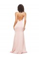 Purchase Long Sleeveless One Shoulder Sheath Silky Satin Low Back Evening Dress Canada