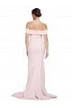 Purchase Sweep Train Sleeveless Square Neck Sheath Stretch Crepe Bridal Party Dress Canada