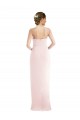 Purchase Long Sleeveless Halter Neck Trumpet Stretch Crepe Maxi Evening Dress Canada