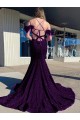 Purchase Court Train Sleeveless Spaghetti Straps Sheath Velvet Sequin Evening Dress Canada