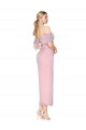Purchase Knee Length Cold Shoulder Off the Shoulder Mermaid Soft Chiffon Evening Dress Canada
