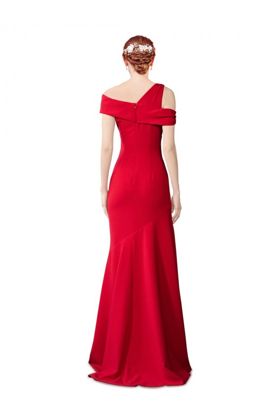 Purchase Long Sleeveless Mermaid Stretch Crepe Bridal Party Dress Canada