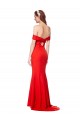 Purchase Long Sleeveless Off the Shoulder Mermaid Stretch Crepe Wedding Guest Dress Canada