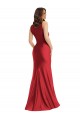 Purchase Long Sleeveless Square Neck Mermaid Silky Satin Plus Size Evening Dress Canada