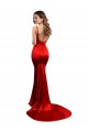 Purchase Long Sleeveless Sweetheart Mermaid Stretch Satin Sexy Evening Dress Canada