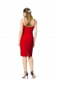 Purchase Cocktail Length Sleeveless Sweetheart Sheath Stretch Crepe Evening Dress Canada