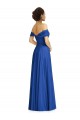 Purchase Long Cap Sleeves Off the Shoulder A-Line Soft Chiffon Maxi Evening Dress Canada