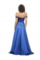 Purchase Sweep Train Sleeveless Off the Shoulder A-Line Stretch Satin Evening Dress Canada