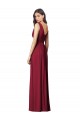 Purchase Long Sleeveless V-Neck A-Line Soft Chiffon Royal Blue Maxi Evening Dress Canada