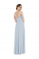 Purchase Long Flounce Sleeves Off the Shoulder A-Line Soft Chiffon Maxi Evening Dress Canada