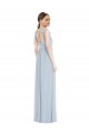 Purchase Long Sleeveless Spaghetti Straps A-Line Soft Chiffon Sea Glass Maxi Evening Dress Canada
