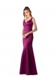 Purchase Long Sleeveless Bateau Neck Sheath Satin Sexy Evening Dress Canada