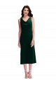 Purchase Midi Length Sleeveless Cowl Neck Sheath Stretch Velvet V-Back Maxi Evening Dress Canada